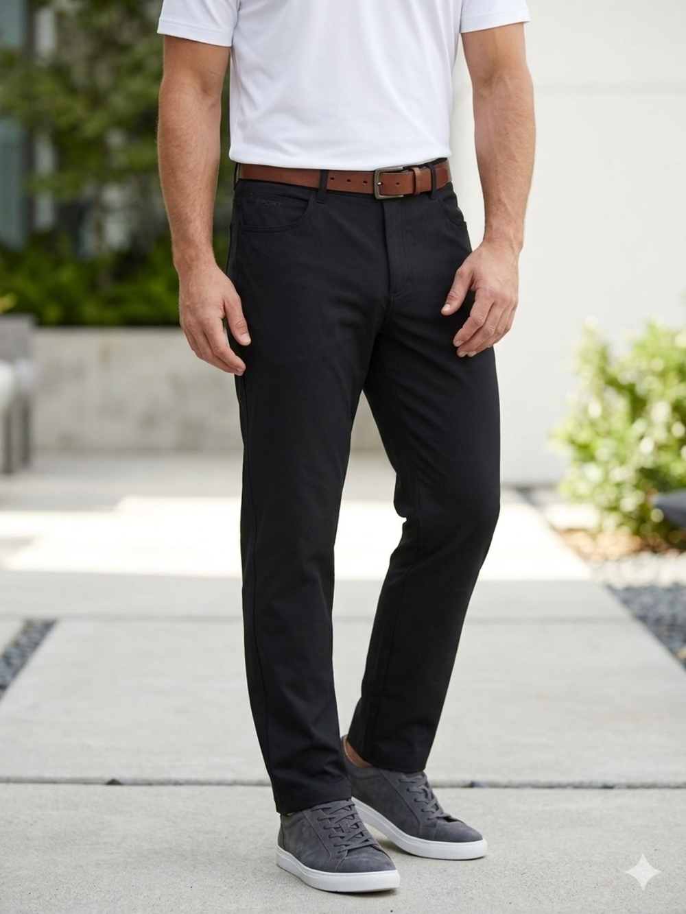 Ben Sherman Sport Men's Tech Black Performance Golf Pants Size 40x30